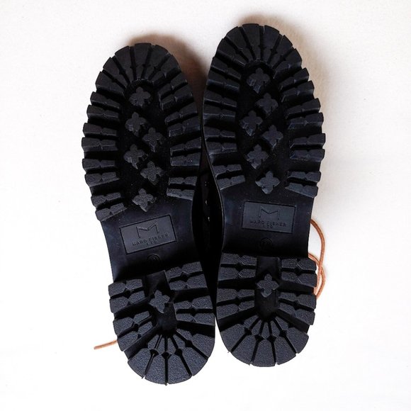 x SOLD x MARC FISHER | Izzie Boot Shearling Leather Black 7 M NWOT - Picture 12 of 16